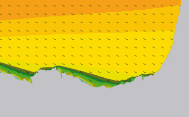 Prévisions houle modèle WAM 1km