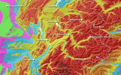 Prévisions cumul neige 10 jours Alpes Nord