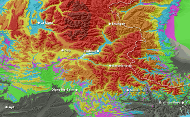 Prévisions cumul neige 10 jours Alpes Sud