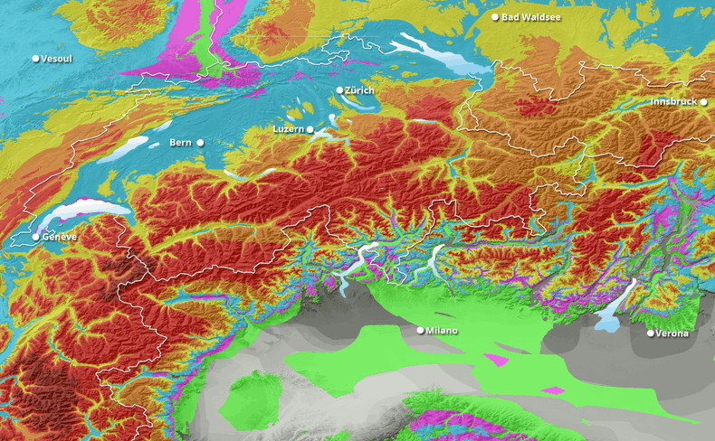 Prévisions cumul neige 10 jours suisse