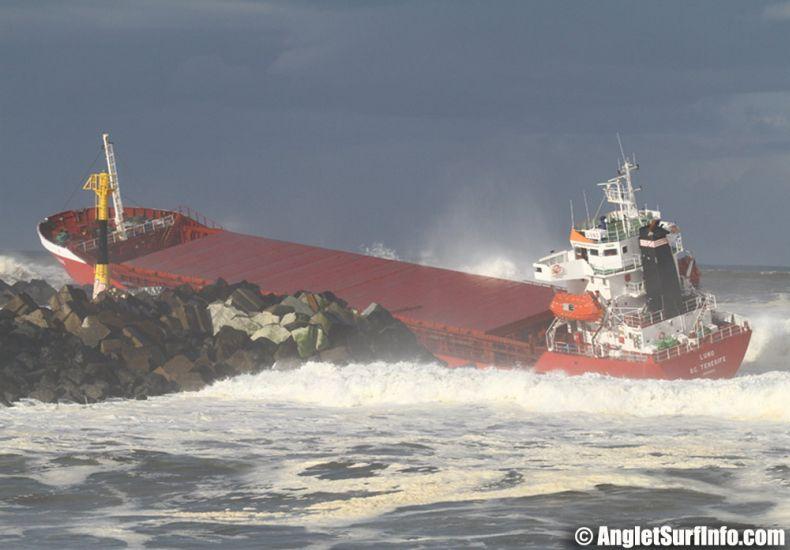 Cargo échoué sur Anglet