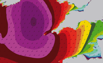 Prévisions houle modèle WAM 1km