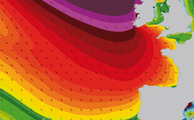 Prévisions houle atmosphériques Atlantique Ouest Europe