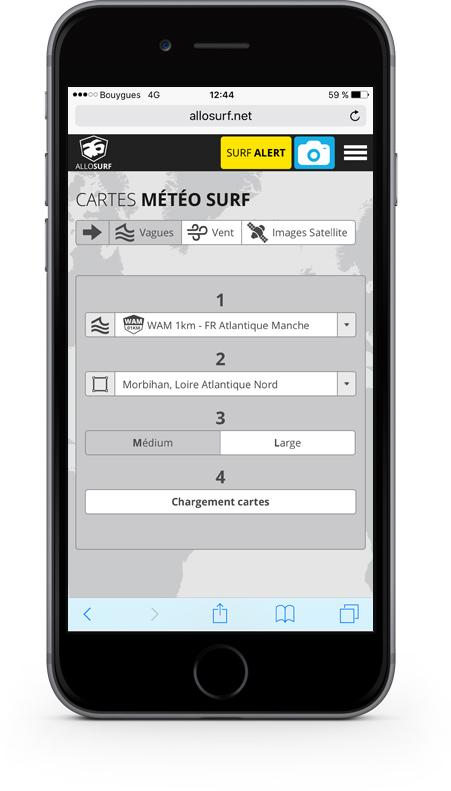 Sélectionner votre modèle météo et votre zone