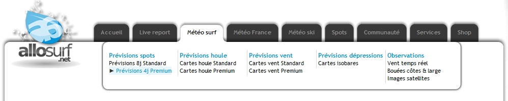 accès au prévisions météo premium